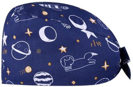 XENQITO Cuffia Chirurgica Regolabile Per Sala Operatoria - Cappelli da Lavoro Con Fascia Sudore Per Donna e Uomo, Dentista e Medico