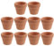 Toddmomy 10Pcs Mini Terracotta Pots Ceramic Clay Pottery Planter Succulent Nursery Pots for Cactus Plants Crafts, 3x3cm