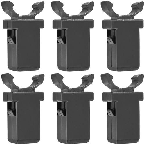 LICQIC Bin Lid Clasp, Bin Catch Replacement, Durable Bin Lid Clasps Set for Kitchen Trash Cans, Storage Boxes, Glasses Cases (6 Pcs)
