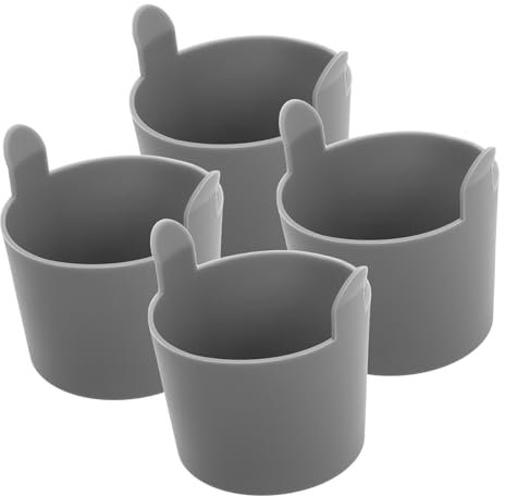 ANDRESLAD Moldes de Silicona para Hacer en Freidora de Aire 4 Piezas Antiadherentes Aptos para Lavavajillas