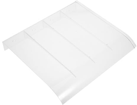 COOPHYA Transparentes Vordach Aus Polycarbonat Für Haustür Und Fenster Uv-Schutz Regen Windschutz Einfache Montage Im Außenbereich Für Balkon Terrasse Und Eingangsbereich