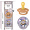 BIBS Colour Liberty Schnuller 2er-Pack, BPA-frei, Kirschform Nippel. Naturkautschuk/Latex, Hergestellt in Dänemark, Größe 2 (6-18 Monate), June Blossom Pumpkin Mix