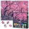 Jigsaw Puzzles for Adults 1000 Cherry Blossoms, Difficult Family Puzzle Educational Games Home Decoration Fantasy Pink Tree, Challenging Puzzles Gift for Adults (27.5x19.7)