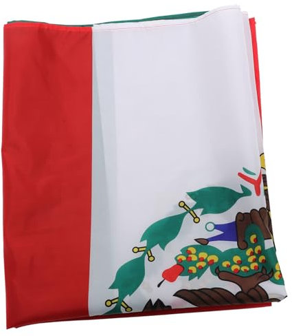 Abaodam Bandera Nacional Decorativa Decoraciones De Banderas Para Exteriores Bandera Nacional Mexicana Bandera Mexicana De Poliéster Bandera De México Color Brillante De