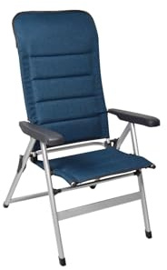 Outdoor Revolution San Remo Highback Chair, 600D Polyester, Teal Blue, Reclining, Aluminium Frame, 120kg Capacity