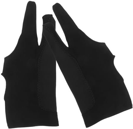 Didiseaon Drawing Glove for High Elasticity Two-Finger Glove for Artists for Digital Art and Sketching