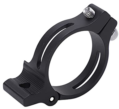 Bike Front Derailleur Adapter Clamp Ring Braze On to Clamp Aluminum Alloy Lightweight Durable Hollow Design for Road Bicycle Cycling Accessories (34.9mm)