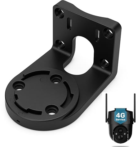 PetTec Zusatzhalterung für Pet Cam Free'n 360 - WLAN/LTE/4G - Wandmontage Überwachungskamera (schwarz)