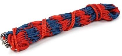 Shires Heavy Duty Haynet - 40 (102cm) Long, 2.25 (5.5cm) Slow Feed Mesh, 6.5kg Capacity Navy/Red/Single