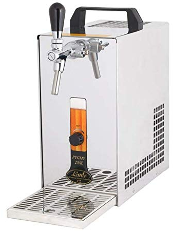 Dispensador de Cerveza, Grifo de Cerveza - PYGMY 20/K, con Bomba de Membrana, Unidad de refrigeración en seco de 1 línea, de Acero Inoxidable, 25 litros/h, Green Line