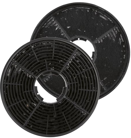 Bomann® Kohlefilter Set | Aktivkohlefilter im praktischen 2er Set | Aktivkohlefilter für Dunstabzugshauben DU 7608/650/652/773 | Kohlefilter für bessere Raumluft | KF 563
