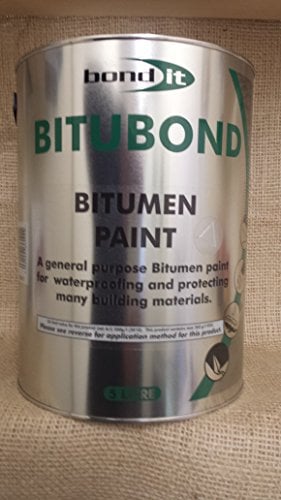 2 x 5LTR Bitubond Black Bitumen Paint - roof repair waterproofing all weather paint Coating