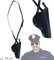 Polizei-Schulterholster ca. 90 cm, Polizei, Karneval, Accessoire, Polizeiholster, Holster; Schulterholster, Pistolentasche, Gürtelpistolentasche, Rollenspiele, Karnevalzubehör, Kostümzubehör