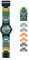 LEGO Nexo Knights 8020523 Aaron Kinder-Armbanduhr mit Minifigur und Gliederarmband zum Zusammenbauen, grün/orange, Kunststoff, Gehäusedurchmesser 28 mm, analoge Quarzuhr, Junge/Mädchen, offiziell