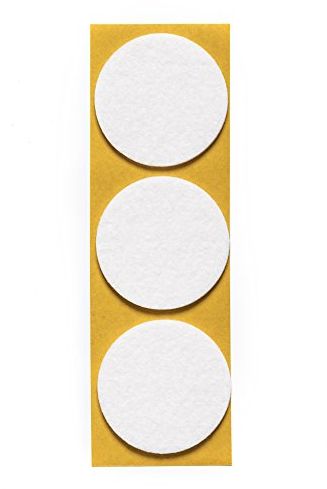 Filzgleiter selbstklebend KREIS, QUADRAT und RECHTECK für Bodenschutz, Kratzschutz oder Stuhlgleiter für Parkett- und Laminatboden | verschiedene Größen und Farben (rund | 50 mm | 3 Stück)
