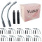 Yuauy 20 PCS 90° Liner V Bremse Nudel Kabelführung Rohr Gummi Boot Fahrrad Set