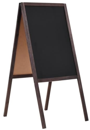 vidaXL Tafel Beidseitig Holz 40x60cm Kreidetafel Aufsteller Kundenstopper
