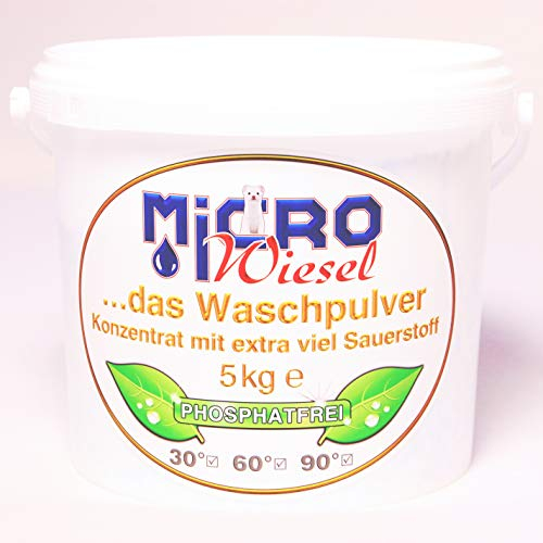 Microwiesel das Waschpulver, Konzentrat mit extra viel Sauerstoff, 5kg inkl. Messlöffel