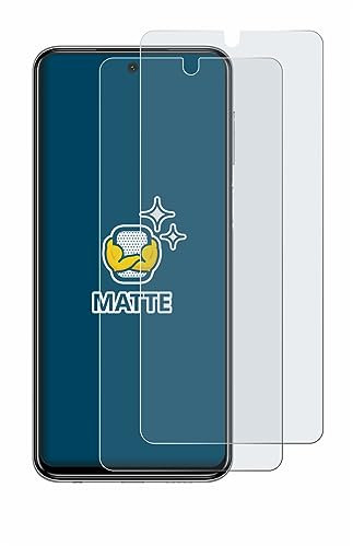 BROTECT Protector Pantalla Anti-Reflejos para Xiaomi Redmi Note 9 Pro (2 Unidades) Película Mate Anti-Huellas