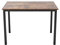 sogesfurniture Schreibtisch Computertisch Büromöbel PC Tisch, Stabil Bürotisch Arbeitstisch Esstisch aus Holz und Stahl, Einfache Montage, 100x60x75cm, Braun & Schwarz, BHEU-AC3FB-100
