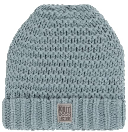KNIT FACTORY - Alex Mütze - Strickmütze - Aus Wolle - Robusten Look - Stone Green