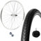 Felge vorne 26 x 1,75 + Abdeckung 26 x 1,75 cm und Kamera für City-Bike, Radfahrer, Aluminium/Stahl