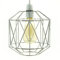 Vintage Industrial Style Retro Metal Wire Basket Cage Ceiling Pendant Light – Easy Fit Chrome