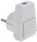 CableMarkt - Clavija schuko Macho acodada con Interruptor en Color Blanco 250V/16A