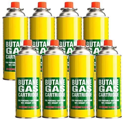 8×Universal Butane Gas Can Bottle Canister BBQ Portable Stove Cookers Cooker Grill Weed Burner Blow Torch