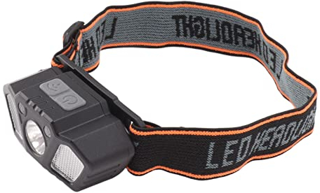 Marhynchus USB Wiederaufladbare LED-Stirnlampe, Weißes und Rotes Licht, Hochhelle Bewegungserkennungs-Stirnlampe Zum Angeln, Camping