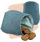 Pantolinos DOGOLINO® Leckerli-Beutel für Hunde aus Leder - Leckerlitasche - Futterbeutel für Hundetraining - Kleiderschutztasche - Snackbeutel zum Gassi gehen (Hellblau, Basic)