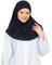 Prien Chic Hijab für Damen, Muslim Kopftuch Untertuch Set, Lange Kopftücher Kleid Frauen, Schal Für Gebetskleidung Abaya, Muslimische Kleider Für Ramadan Hajj (Marineblau)