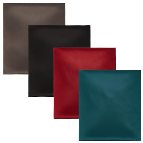 OLYCRAFT 4 Stück 4 Farben Buchbindetuch 50x45 cm Kunstwildleder Bucheinbandstoff DIY Bucheinband Schutzhülle Buchbindetuch Bucheinband Für Buchbindung Scrapbooking Album DIY Basteln