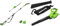 Greenworks G40PSHK2 Élagueuse et Taille Haie à Batterie sur Perche 2-en-1 & GD40BV Aspirateur Souffleur sans Fil de Feuilles à Batterie avec Moteur sans Balais, 280 km/h, 9,63 m³/Min