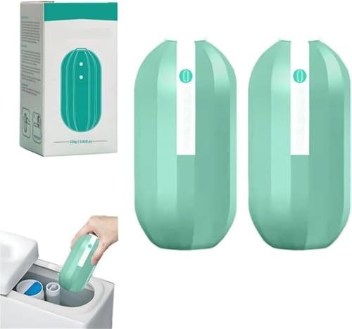 Krazy Klean Automatic Toilet Bowl Cleaner Cleans,2024 New Krazy Klean Toilet Cleaner,Krazy Klean Automatic Long-Lasting Toilet Cleaner Bottle,Refreshes Toilets with A Light Fresh Scent (2 Pcs)