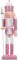 Gatuida Pink Nutcracker Soldier: 30cm Christmas Nutcracker Pink Wooden Ornament Puppet Nutcracker Figure Decor for Home Festival Party Xmas Decor