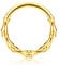 BodyBonita Septum Piercing 16G – 316L Edelstahl Nasenpiercing Nasenring Reifen für Damen Herren Helix Conch Piercings Tragus Daith Knorpel Piercing Gold 8 mm Bamboo