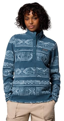 Columbia Damen Benton Springs Printed Half Snap Fleece-Überziehhilfe (1er Pack)