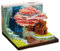 3D-Schreibtischkalender 2025, Zeitmess-Kalender 2025, abreißbar, 3D-Papier-Notizblock-Lichter, 3D-LED, künstlerischer Memo-Kalender
