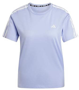 adidas Own The Run 3 Stripes Short Sleeve T-Shirt XS