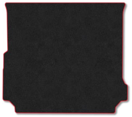 Land Rover Discovery (2005-2009) Carpet Boot Mat | Red Edge Trim Tailored Fit Boot Liner Full Coverage Protection Accessories Easy Clean Anti Slip Made in the UK