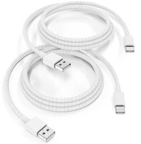 Cavo USB Type-C per iPhone 17 16 15 Pro Max,60W Cavi USB Tipo C Ricarica Rapida [2M 2Pezzi] Cavo USB C iPhone Originale CarPlay per 15 16 Plus/17 Air 16 15,iPad Pro/Air/Mini 7/Samsung S25 S24