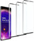 QZJinch Lot de 3, Verre Trempé pour Oppo Find X5 Film en Protection écran efficace contre les Rayures,3D Incurvé Couverture Complète,Dureté 9H Glass,Compatible avec Oppo Find X5