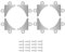 Kit de 8 supports d'angle pour miroir, support mural pour miroir, fixations pour miroir de salle de bain