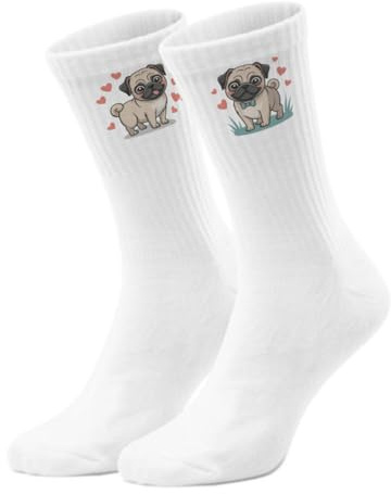 epicsocks Pug Paradise Socken in 42-46 im in verschiedenen Größen