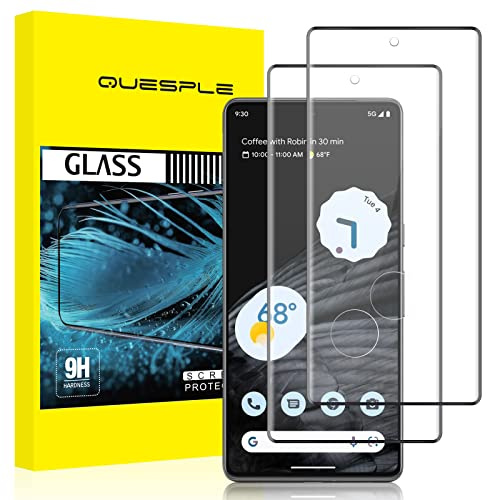 QUESPLE [2 Stück] Schutzfolie für Google Pixel 8,Blasenfreie Google Pixel 8 Schutz Gehärtetem Glas Displayschutzfolie