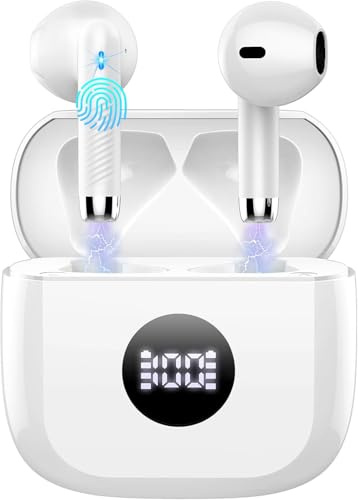 Cuffie Bluetooth Auricolari Bluetooth 5.4, HiFi Stereo Cuffie Wireless