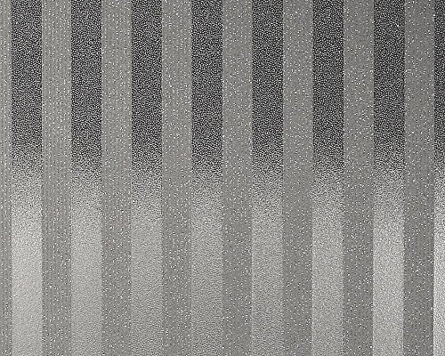 A S Creations Ultra Glitter Black Silver Stripe