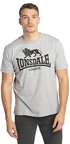 Lonsdale Herren T-Shirt Logo grau (steingrau) Large