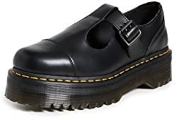 Dr. Martens Women's Bethan Loafers, Black Polished Smooth, 7 Medium US